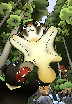 里山動物イラスト
