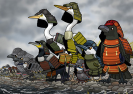 冬鳥のイラスト