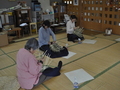 写真：竹かご編み教室
