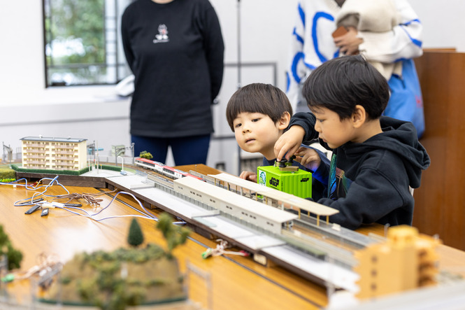 Nゲージ運転体験の写真