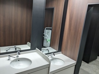 新しくなったトイレの手洗い場